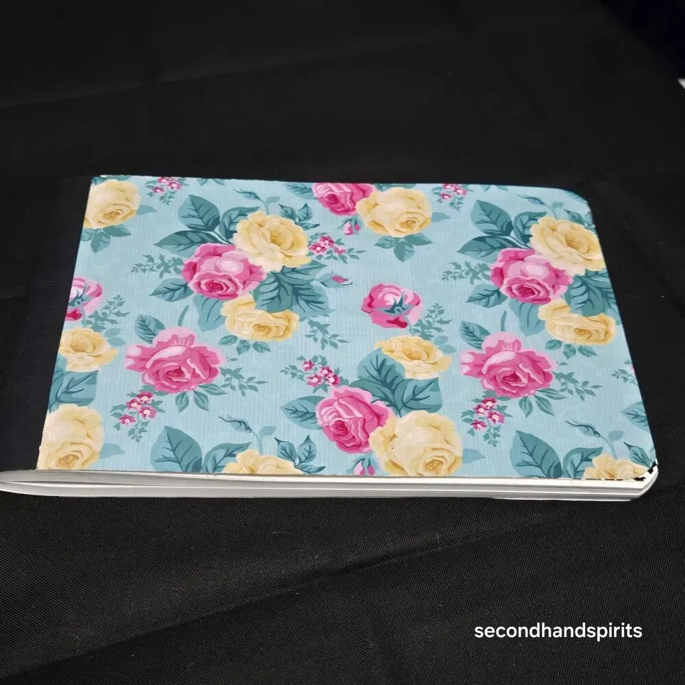 Floral Junior Notebook Cottagecore Roses Pen Holder + Stickers Vintage Style